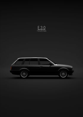 BMW e30 Touring Black