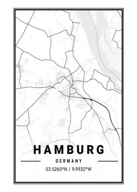 Map of Hamburg