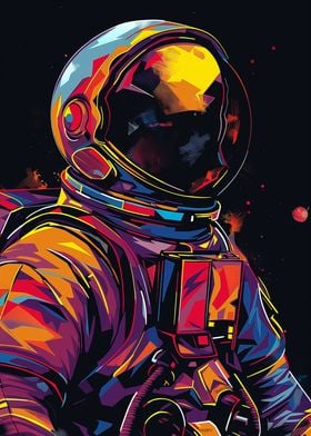 Astronot Wpap Pop Art