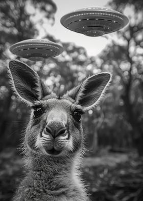 UFO Alien Kangaroo