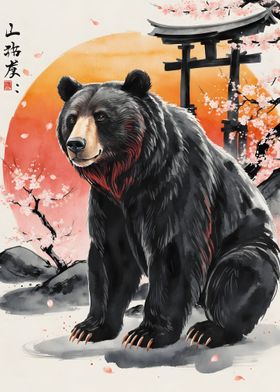 Japan Painting Bear