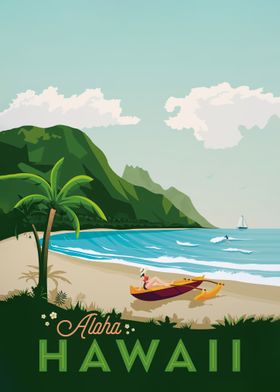 hawaii beach cityscape