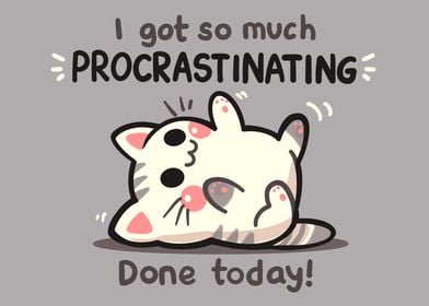 Procrastinating Cat