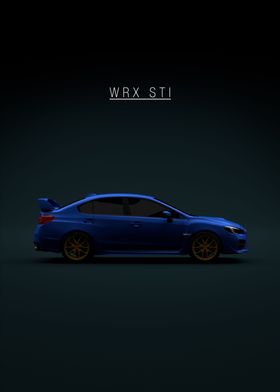 Subaru WRX STI 2015 blue