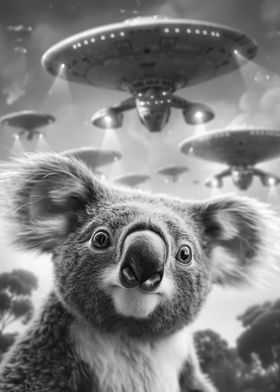 UFO Alien Koala