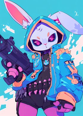 Rabbit Anime Gunner