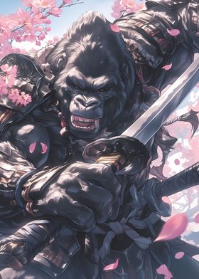 Gorilla Japanese Samurai