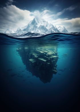 Mystical Iceberg Depths