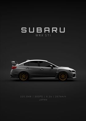 Subaru WRX STI 2015 white