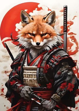 japanese wolf samurai