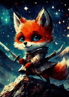 Fox Samurai Japan