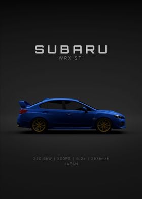 Subaru WRX STI blue specs