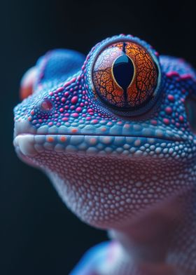 Reptile in neon