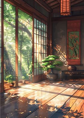 Japanese House in Forest