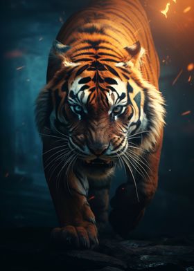 Tiger In The Jungle