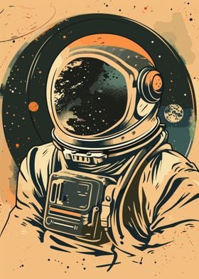 Vector Astronaut Art