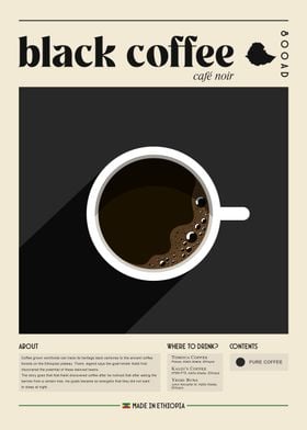 Coffee Shop Black Vintage