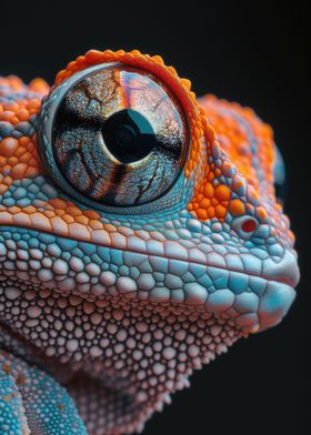 Reptile in neon