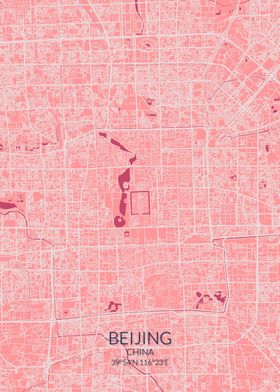 Beijing Pink Rose Map