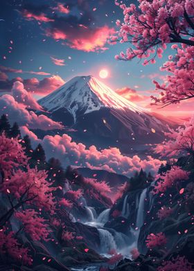 Cherry Blossom Japan Art