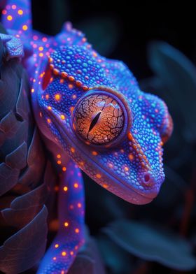 Reptile in neon