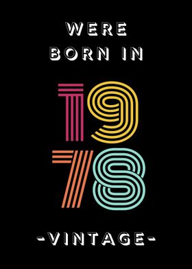 Were Born In 1978