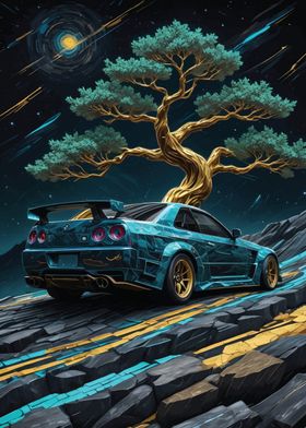 Nissan GTR Kintsugi Art