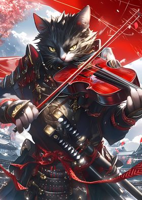 Epic Violin Samurai Cat