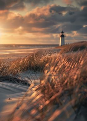 Dunes and Lighthouse