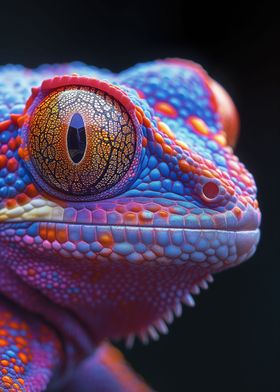 Reptile in neon