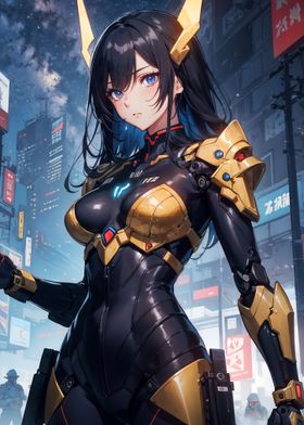 Anime Cyberpunk Girl