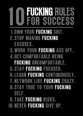 10 Rules For Success