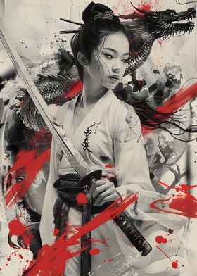 Geisha Japanese Samurai