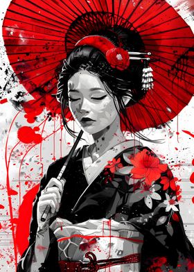 Geisha Japanese Samurai