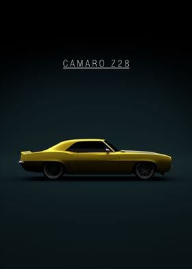 Camaro Z28 302 1969 Yello