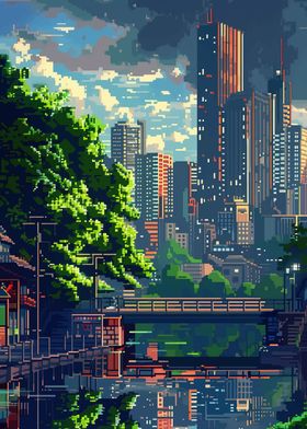 Cityscapes Pixel Art