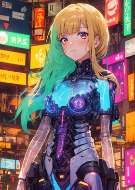 Anime Cybernetic  Girl