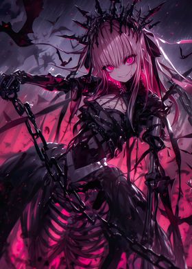 Gothic Pink Anime Girl