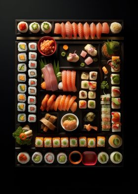 Vibrant Sushi Feast