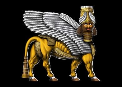 Lamassu Sumerian Winged Bu