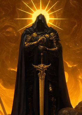 Dark Gold Paladin Knight