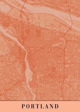 Portland Orange Map