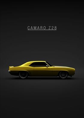 Camaro Z28 302 1969 Yellow