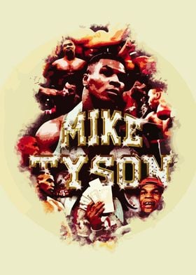Mike Tyson Watercolor