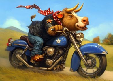 The Bovine Biker