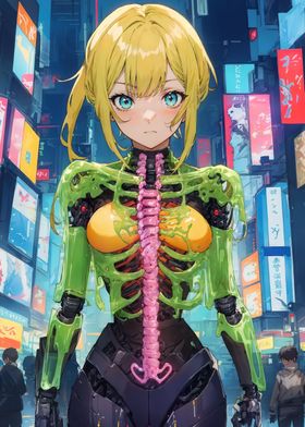 Anime Cybernetic  Girl