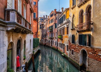 Venice Canal In Italy