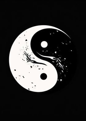 Abstract Yin Yang Symbol