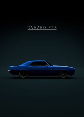 Camaro Z28 302 1969  Blue