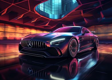 Mercedes GT AMG fast car